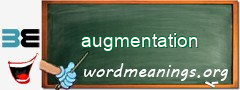 WordMeaning blackboard for augmentation